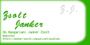 zsolt janker business card